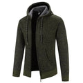 Hoodie Homme Doublé de Polaire, coloris Vert