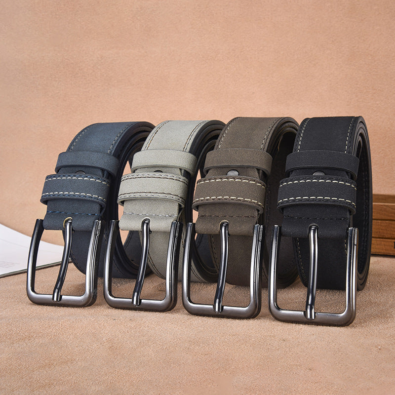 Ceinture en daim pour homme avec boucle ardillon, vue principale