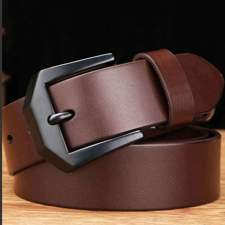 Ceinture en denim décontractée et business pour homme, variante Ceinture à café Z Black Buttons
