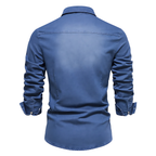 Chemise en Denim de Coton pour Homme, vue 6