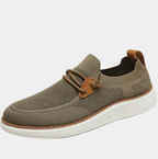 Baskets homme empeigne ajourée, coloris Kaki