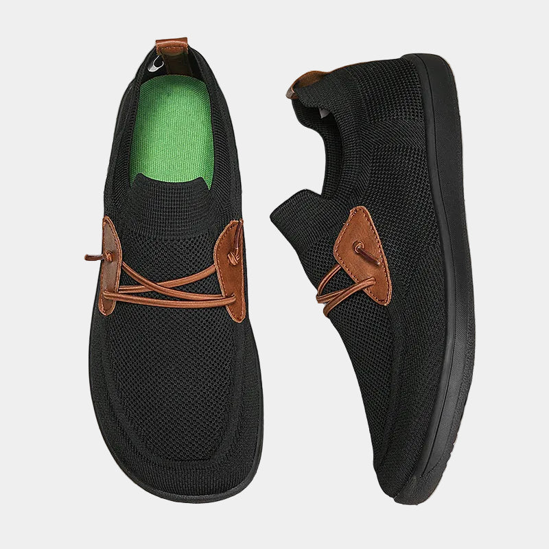 Baskets homme à enfiler, coloris Noir pur