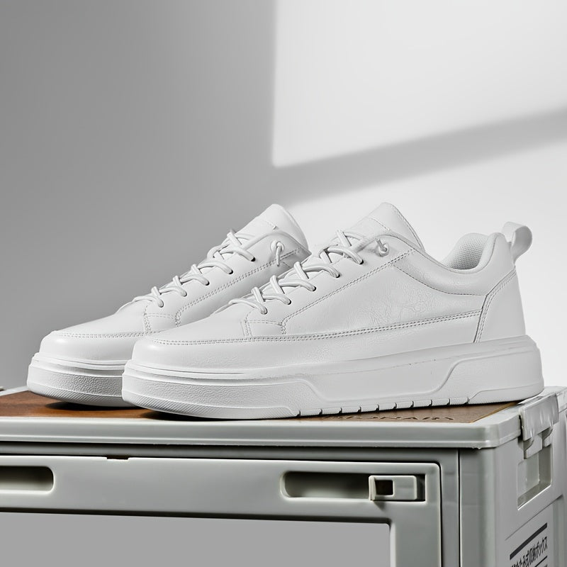 Baskets homme à lacets bout fermé, coloris Blanc