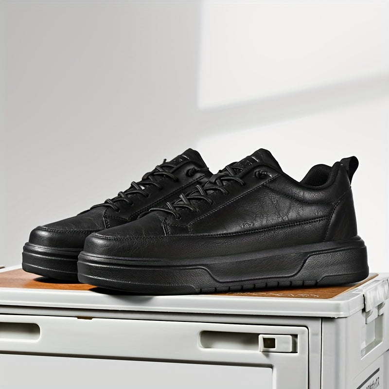 Baskets homme à lacets bout fermé, coloris Noir