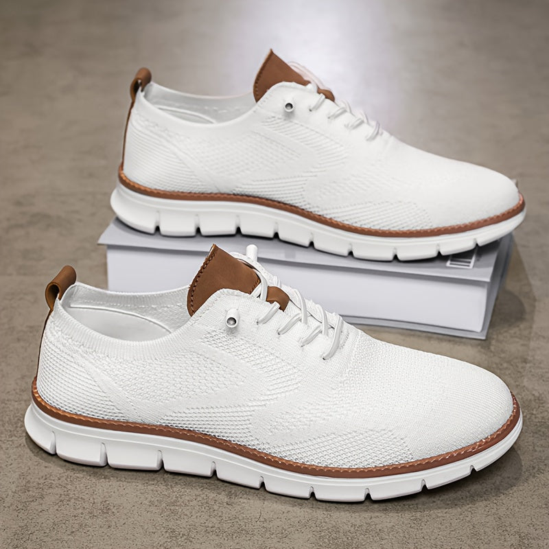 Baskets homme à lacets en maille, vue 5