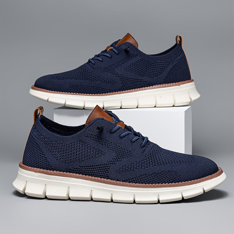 Baskets homme à lacets en maille, vue 7