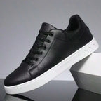Baskets homme basses à lacets, coloris Noir