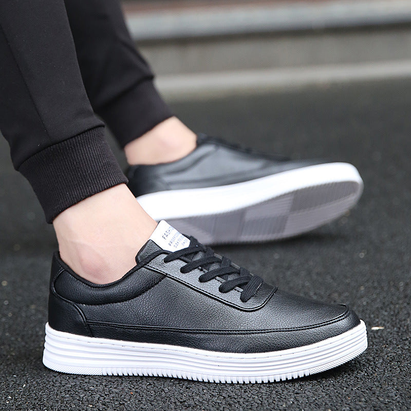 Baskets homme bout arrondi, coloris Noir