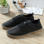 Chaussures homme à lacets tissées, coloris Noir