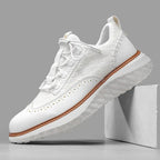 Baskets homme perforées, coloris Blanc