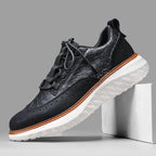 Baskets homme perforées, coloris Noir