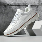 Baskets homme semelle crantée, coloris Blanc