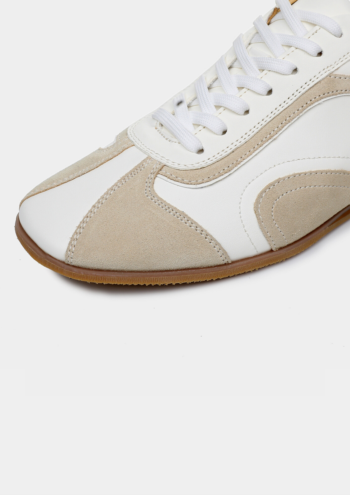 Baskets homme semelle plate, coloris Blanc, vue 3