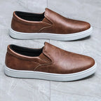 Baskets sans lacets pour homme, coloris Marron