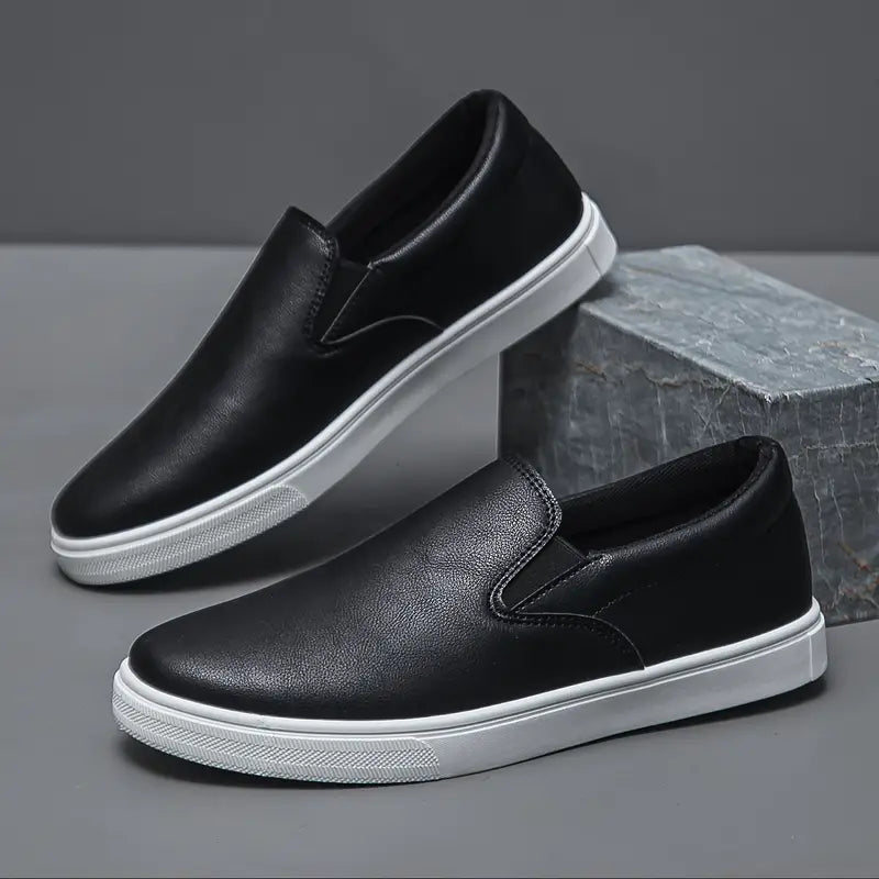 Baskets sans lacets pour homme, coloris Noir