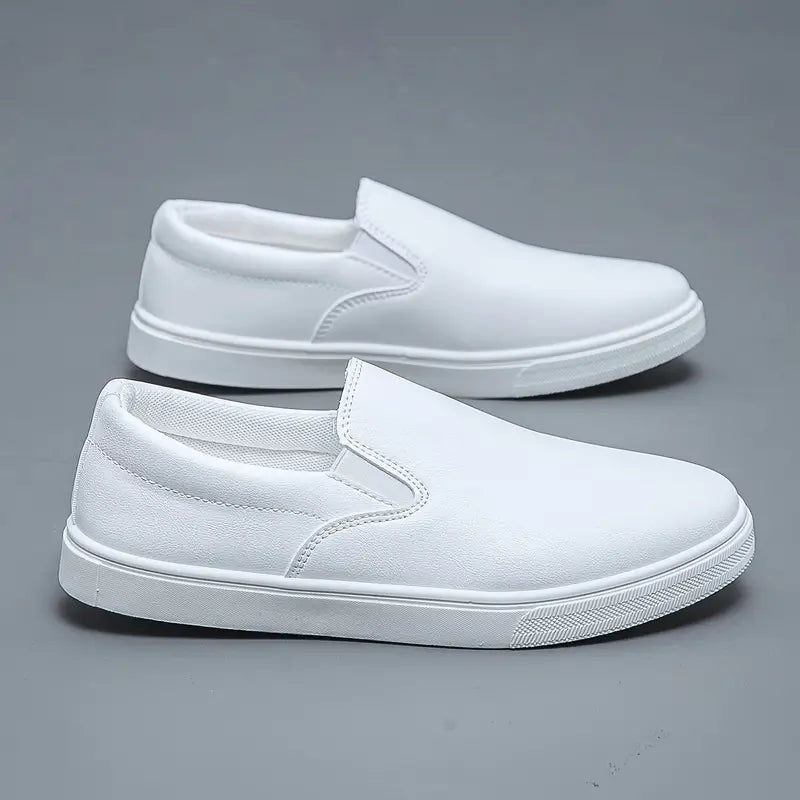 Baskets sans lacets pour homme, coloris Blanc