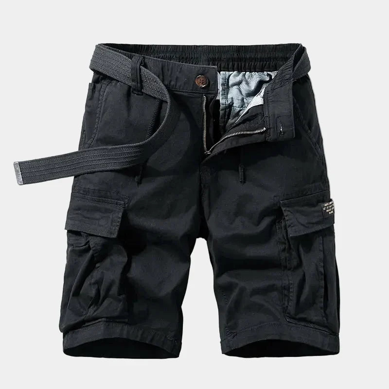 Bermuda cargo homme, coloris Noir