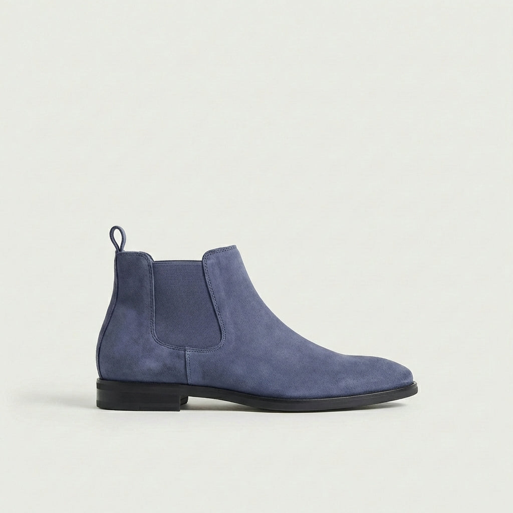 Bottines Chelsea homme classiques, coloris Bleu
