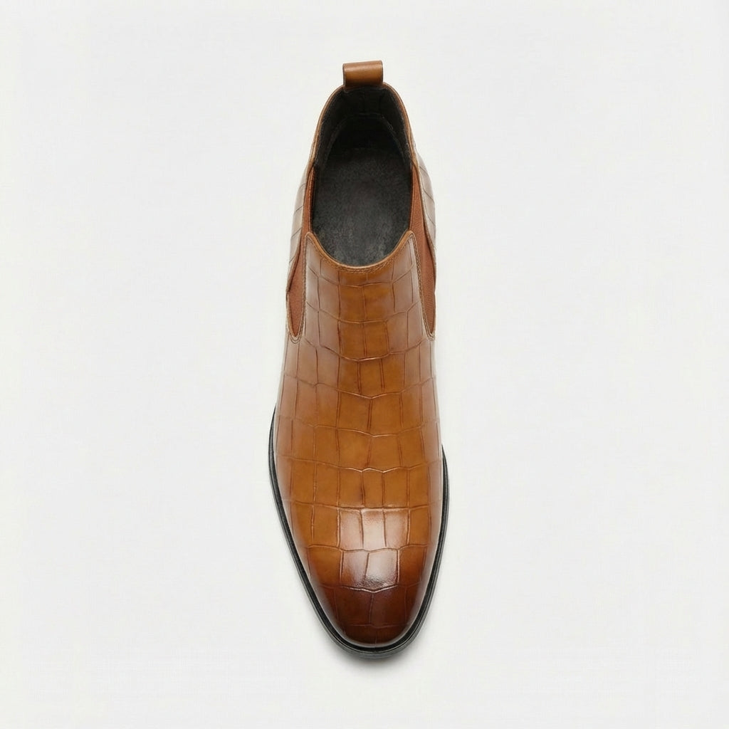 Bottines Chelsea homme texturées, vue 5