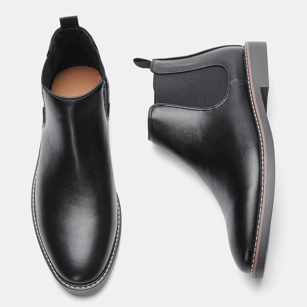Bottines homme à empiècements élastiques, vue 6