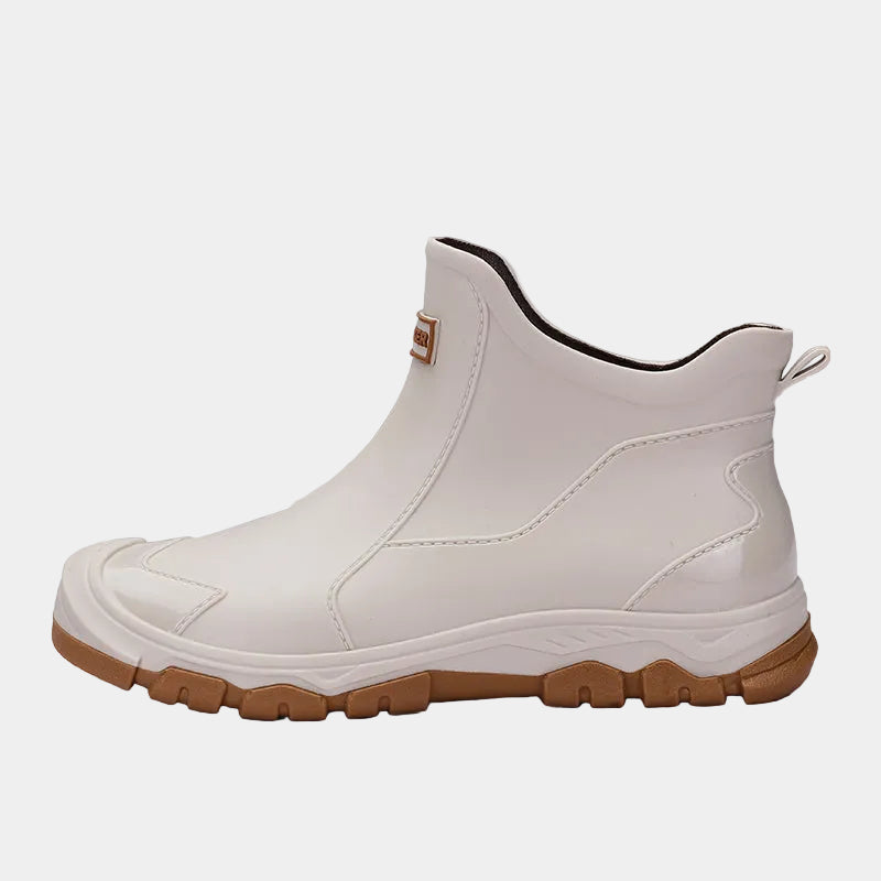 Bottines homme semelle crantée, coloris Beige