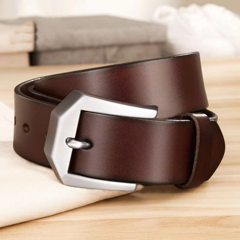 Ceinture en denim décontractée et business pour homme, vue 2