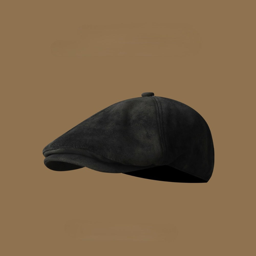 Casquette gavroche homme, coloris Noir