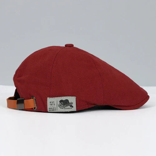 Casquette Plate Ajustable pour Hommes, coloris Rouge