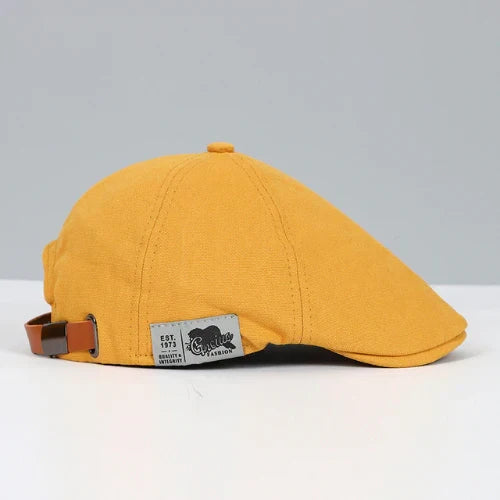 Casquette Plate Ajustable pour Hommes, coloris Jaune