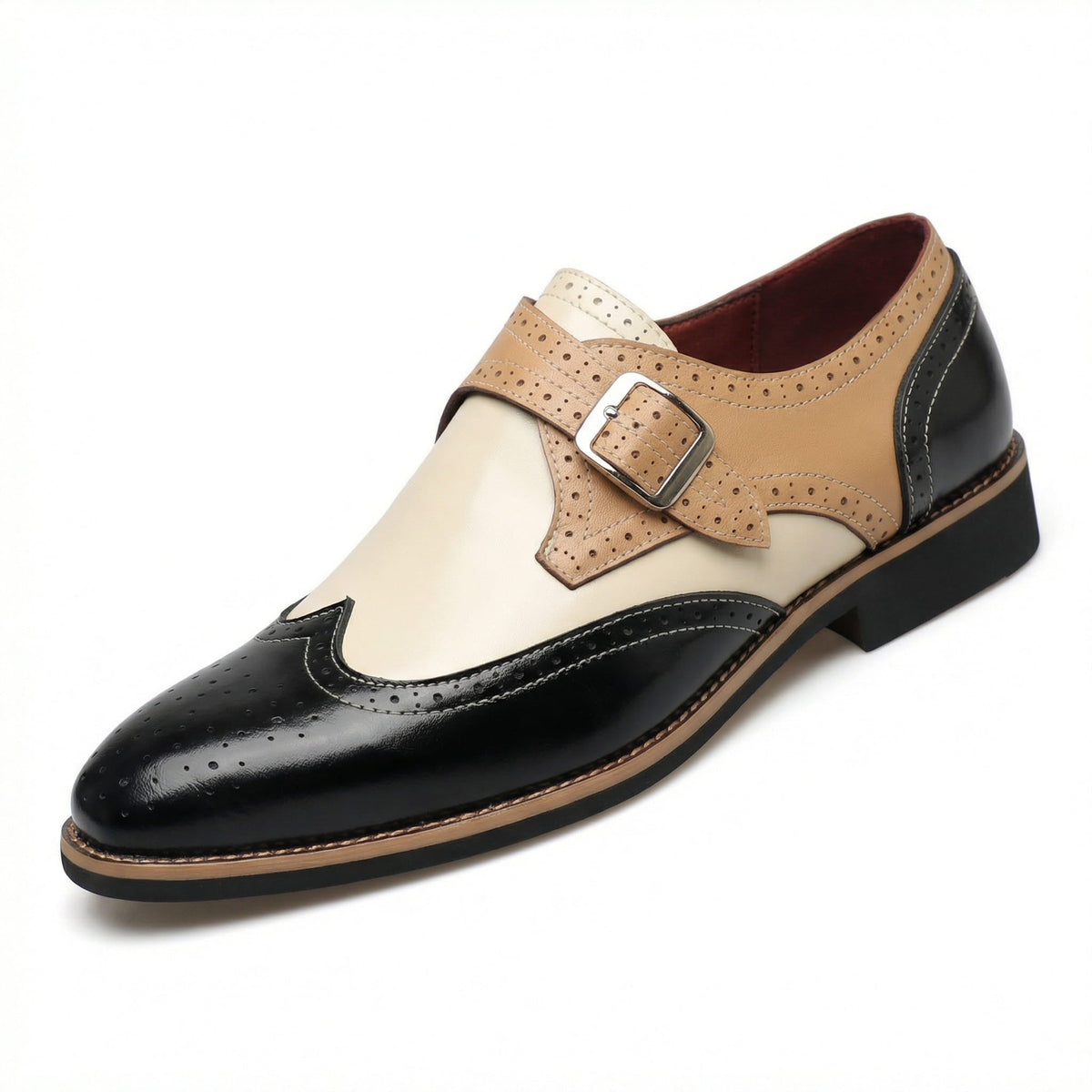 Chaussures homme à boucle, coloris Noir