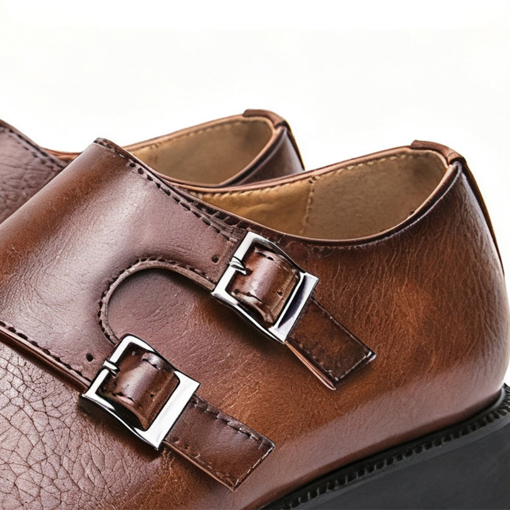 Chaussures homme à double boucle, vue 7