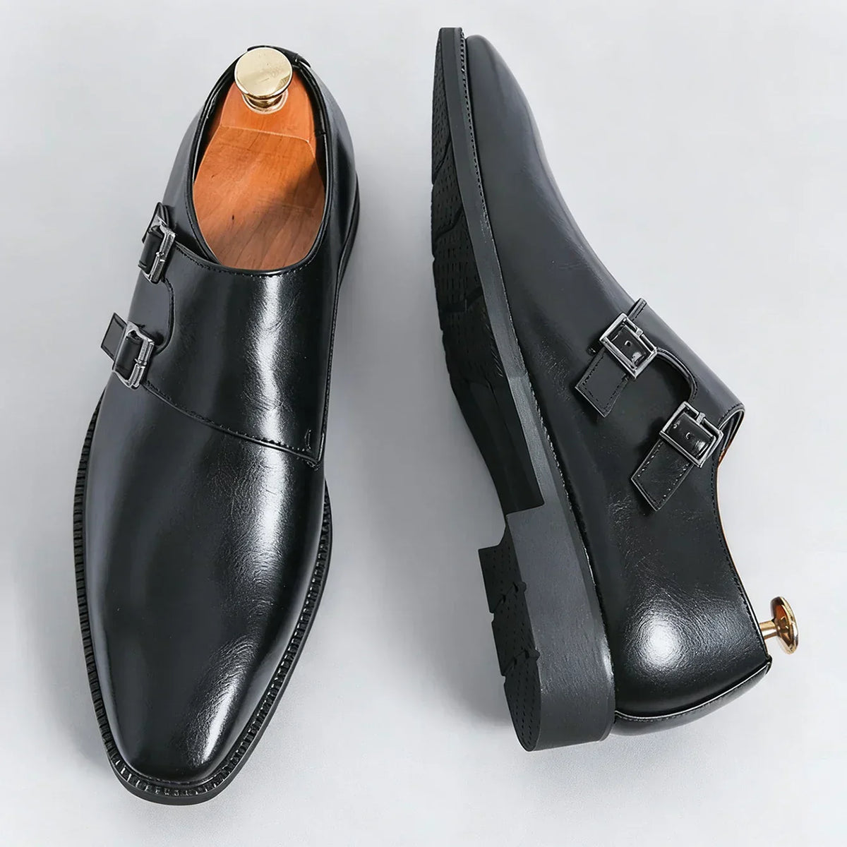 Chaussures homme à double boucle, vue 3