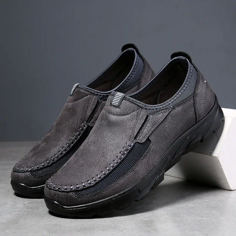 Chaussures homme à enfiler, coloris Gris
