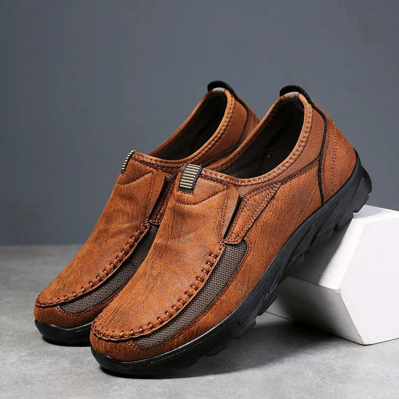 Chaussures homme à enfiler, coloris Marron