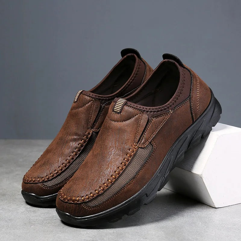 Chaussures homme à enfiler, coloris Marron foncé