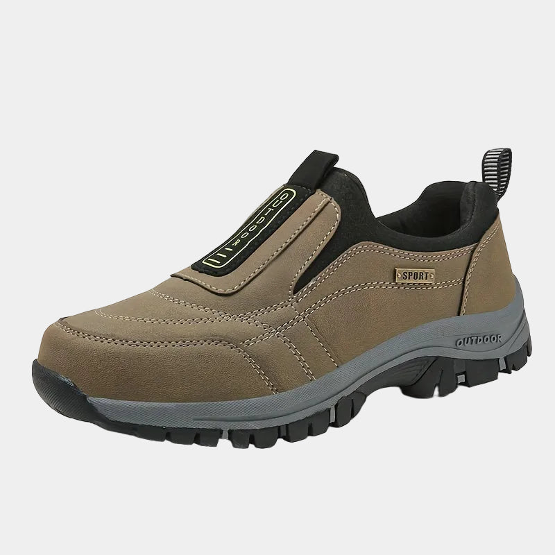 Chaussures homme à enfiler crantées, coloris Kaki