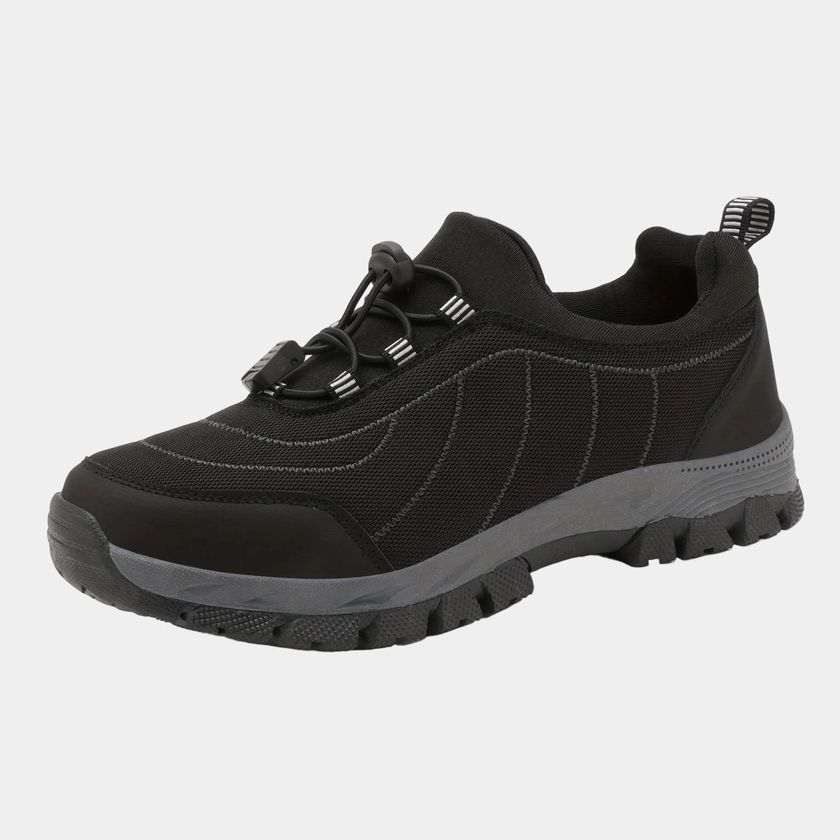 Chaussures homme à enfiler crantées, coloris Noir pur