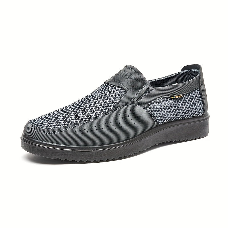 Chaussures homme à enfiler en maille, coloris Gris