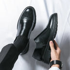 Chaussures homme à enfiler perforées, vue 4