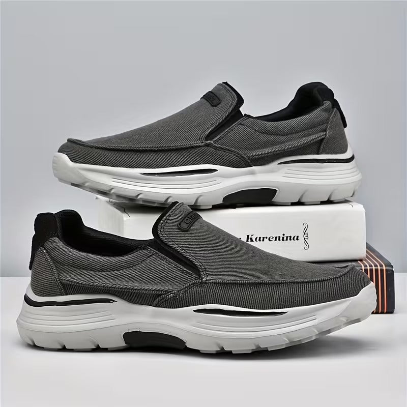 Chaussures homme à enfiler semelle épaisse, coloris Noir