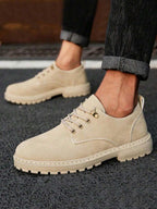 Chaussures homme à lacets crantées, coloris Kaki, vue 2