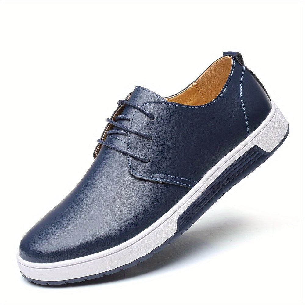 Chaussures homme à lacets perforées, coloris Bleu