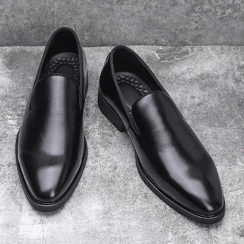 Chaussures homme bout allongé, coloris Noir