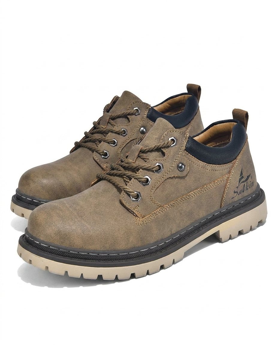 Chaussures homme semelle crantée, coloris Taupe