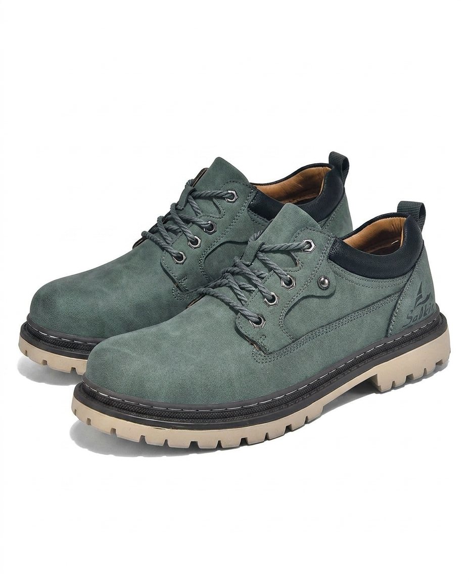 Chaussures homme semelle crantée, coloris Sarcelle