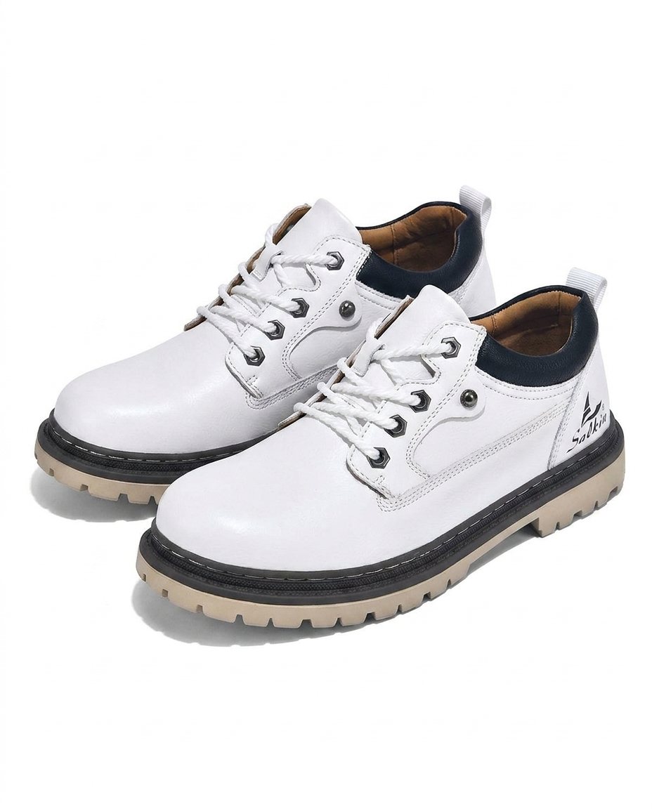 Chaussures homme semelle crantée, coloris Blanc