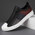 Chaussures homme zippées, coloris Noir Blanc