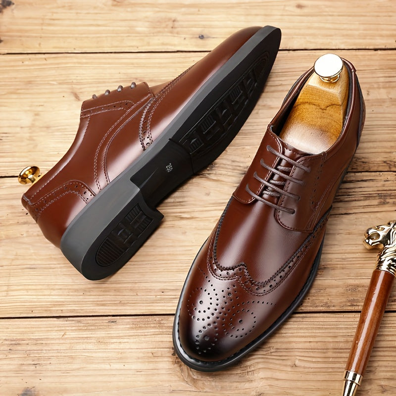 Chaussures richelieu homme perforées, vue 3