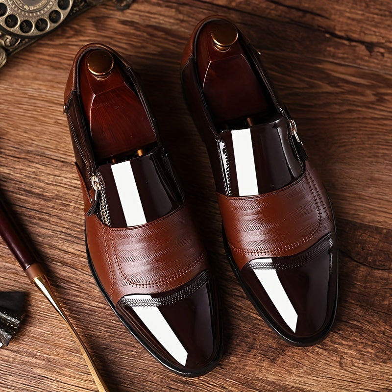 Chaussures ville homme zippées, vue 2