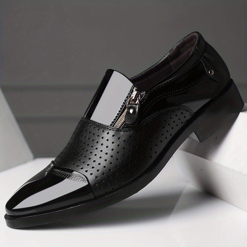 Chaussures ville homme zippées, coloris Noir pur